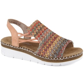 Sandalias cómodas Rieker W RKR669 multicolor