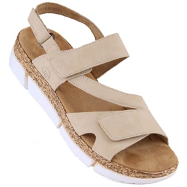 Sandalias cómodas Rieker W RKR671 beige Sandalias cómodas Rieker W RKR671 beige