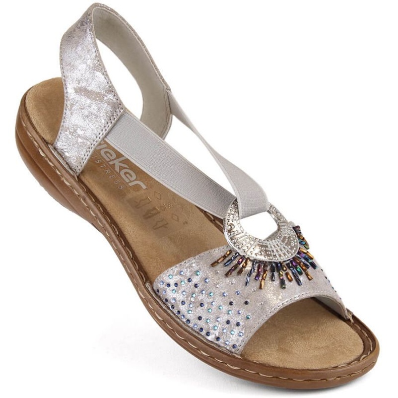 Cómodas sandalias metalizadas Rieker W RKR673