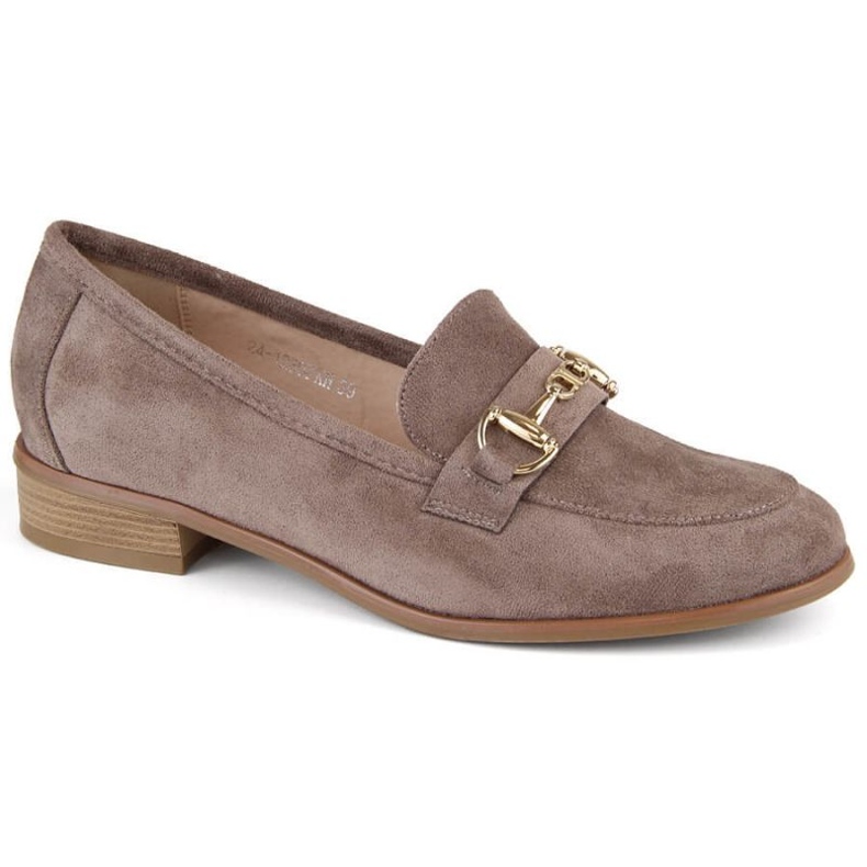 Zapatos tacón bajo Potocki W WOL219 ante marrón