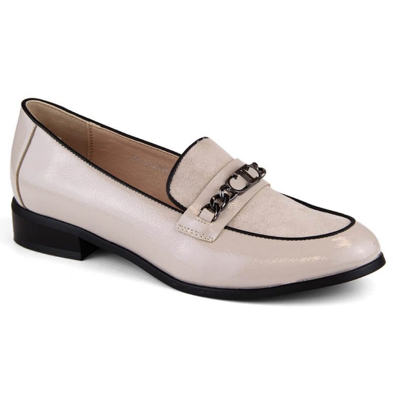 Potocki W WOL220 Zapatos tacón bajo charol beige