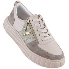 Filippo W PAW501B Zapatos con plataforma de piel beige