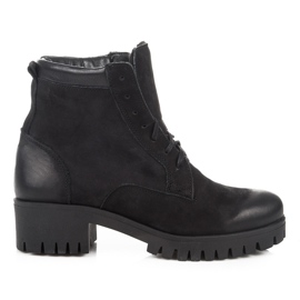 Vinceza Botas con cordones y protector negro