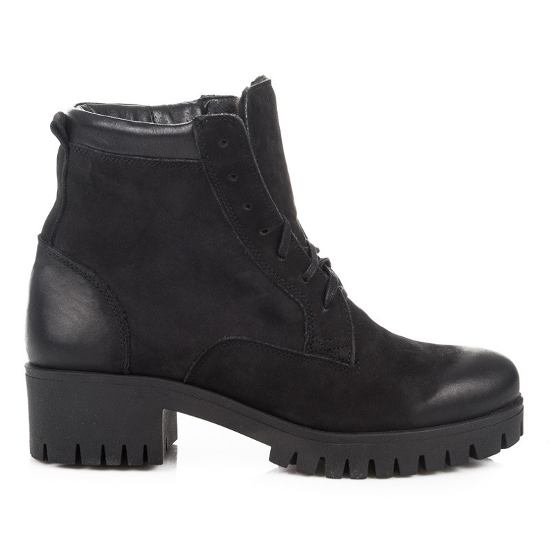 Vinceza Botas con cordones y protector negro Vinceza Botas con cordones y protector negro