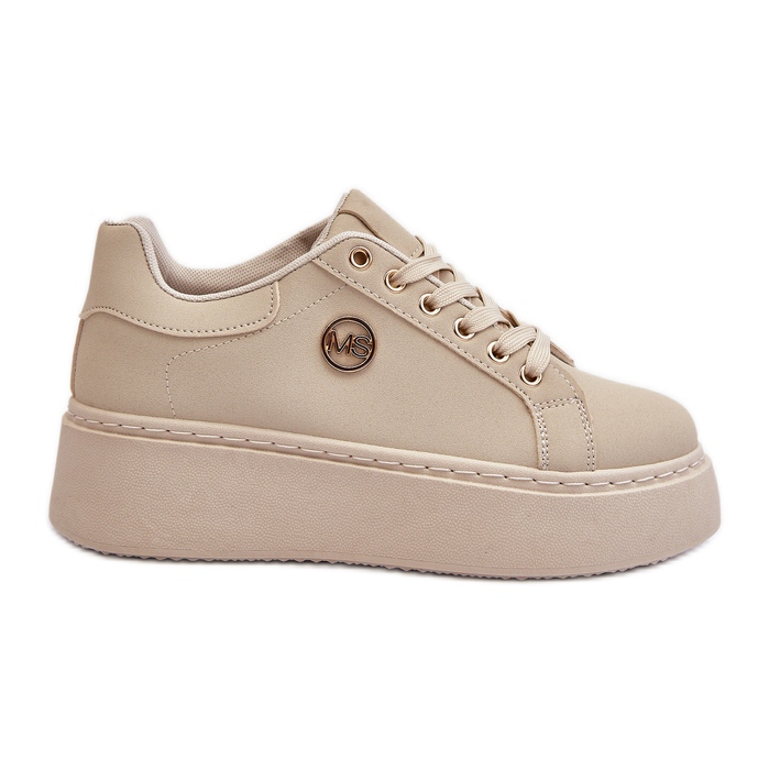 Zapatillas Mujer Plataforma Beige Eshen