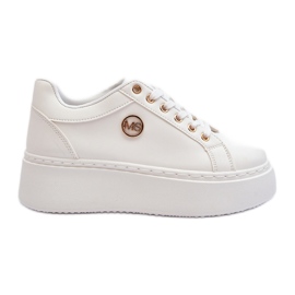 Zapatillas Mujer Plataforma Baja Blanco Telirra