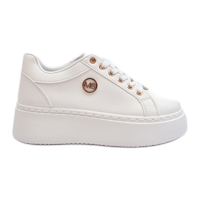 Zapatillas Mujer Plataforma Baja Blanco Telirra