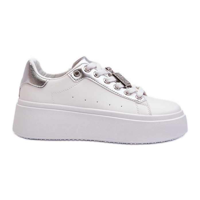 Deportivas Mujer Blancas Con Adorno Celedria blanco