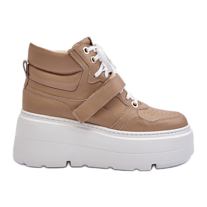 Zazoo 3450 Zapatillas Mujer Piel, Beige