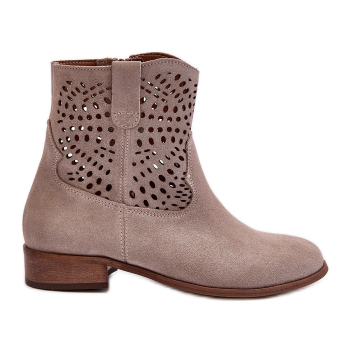Zazoo 3305/2 Botas Capuchino Caladas Mujer beige Zazoo 3305/2 Botas Capuchino Caladas Mujer beige