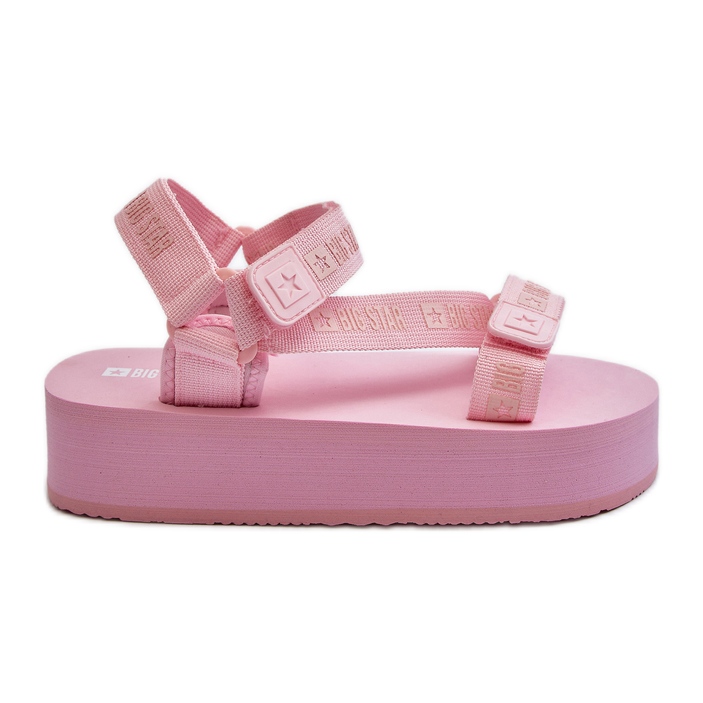 Sandalias de Mujer con Plataforma Big Star NN274A529 Rosa rosado