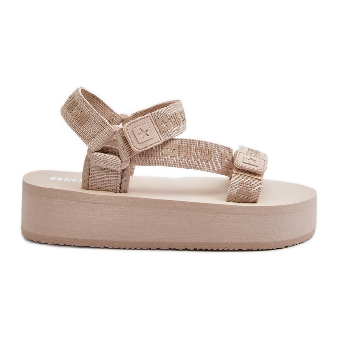Sandalias de Mujer con Plataforma Big Star NN274A528 Beige