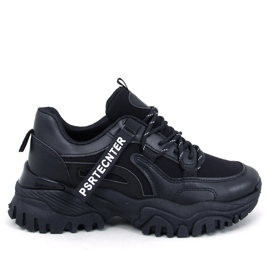 Bains Zapatillas cuña negras negro