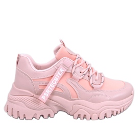 Bains Zapatillas cuña rosa