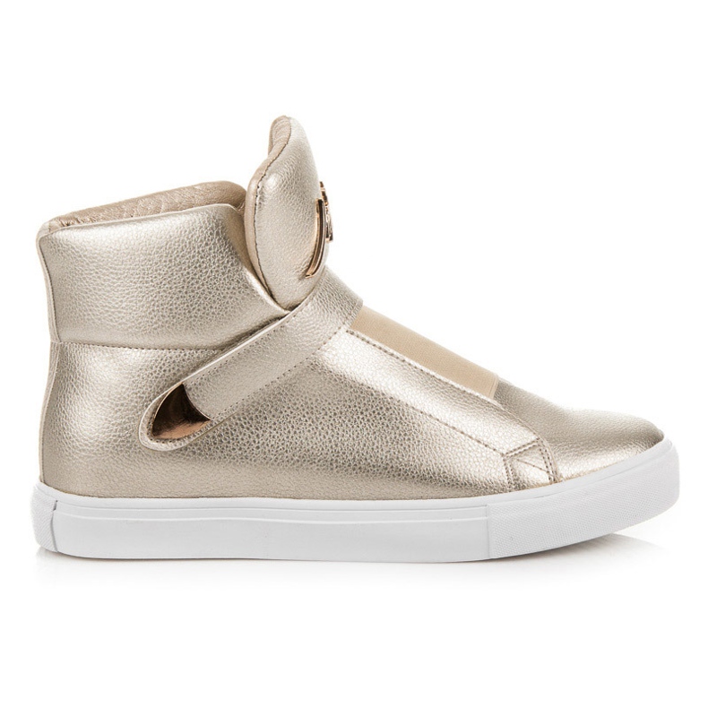 Zapatillas Altas Con Velcro amarillo Zapatillas Altas Con Velcro amarillo