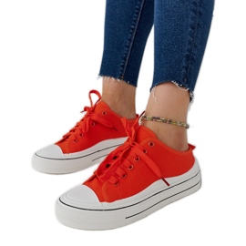 Zapatillas con plataforma Fiori naranja