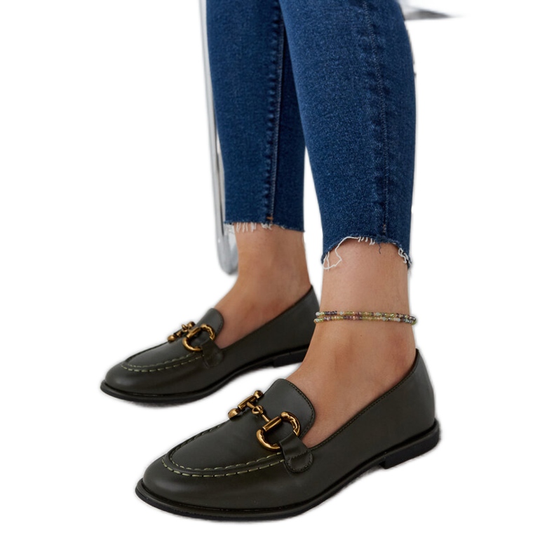 Mocasines verde oscuro con hebilla Lemlem Mocasines verde oscuro con hebilla Lemlem