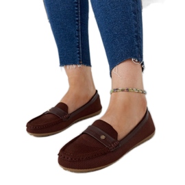 Mocasines de tela marrón de Fombio