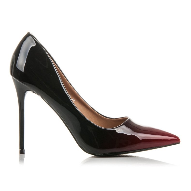 Belle Women Tacones lacados ombre negro