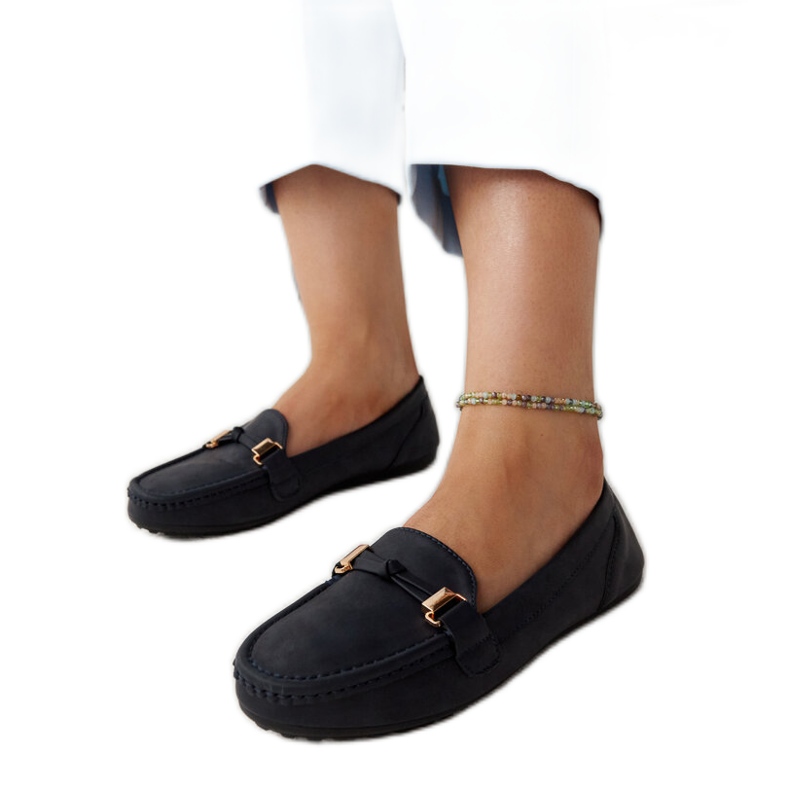 Mocasines azul marino con acabado Scafati mate