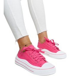 Zapatillas con plataforma Anbarin rosa oscuro
