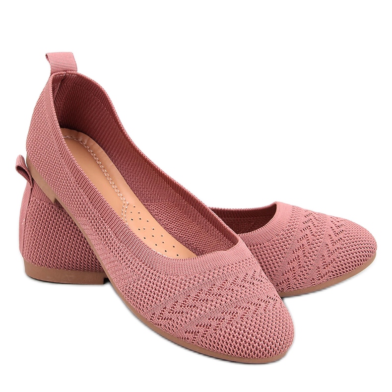 Newey Bailarinas de punto rosa rosado Newey Bailarinas de punto rosa rosado