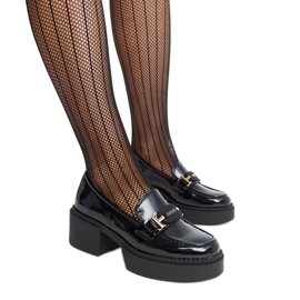 Zapatos tacón Vinceza charol negro