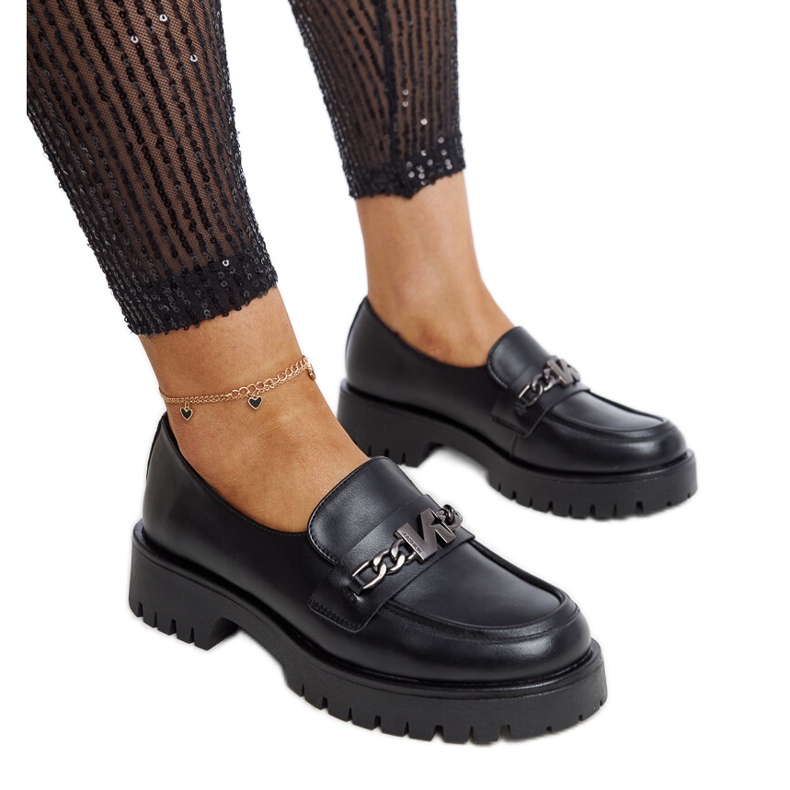 Mocasines Vinceza de piel negro