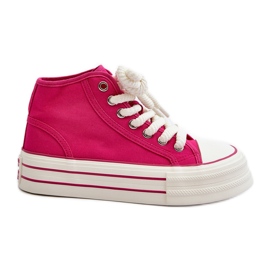 Zapatillas Mujer Plataforma Fucsia Aineri rosado