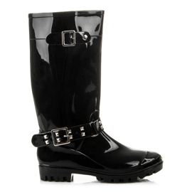 Botas de agua con hebilla desmontable negro