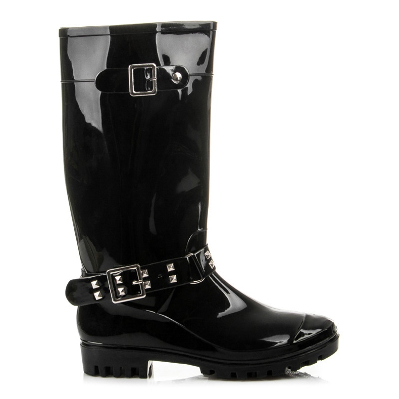 Botas de agua con hebilla desmontable negro