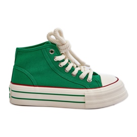 Zapatillas Mujer Plataforma Verde Aineri