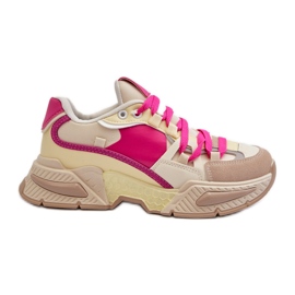 Deportivas de Mujer con Suela Gruesa Peonema Fucsia rosa
