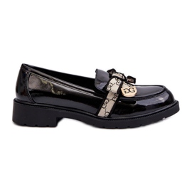 Mocasines Brogues Mujer Charol S.Barski HY330A Negro