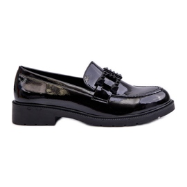 Mocasines Mujer Lacados Con Decoración S.Barski HY371A negro