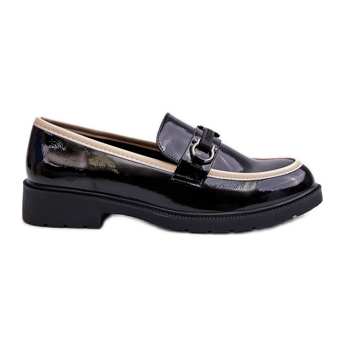 Zapatos Mujer Charol Mocasines S.Barski HY336A Negro