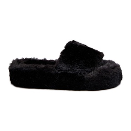Pantuflas de Mujer de Pelo Negro Stepia