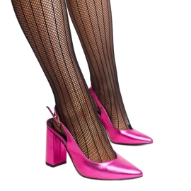 Zapatos de tacón abiertos Wechsler rosa rosado