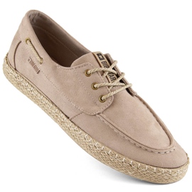 Zapatos hombre serraje, mocasines, alpargatas beige Big Star NN174054
