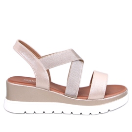 Sandalias con cuña Caden doradas dorado