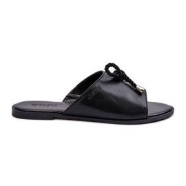 Chanclas Mujer Piel Ecológica Big Star NN274066 Negro