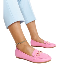 Mocasines rosa oscuro con hebilla Najla rosado