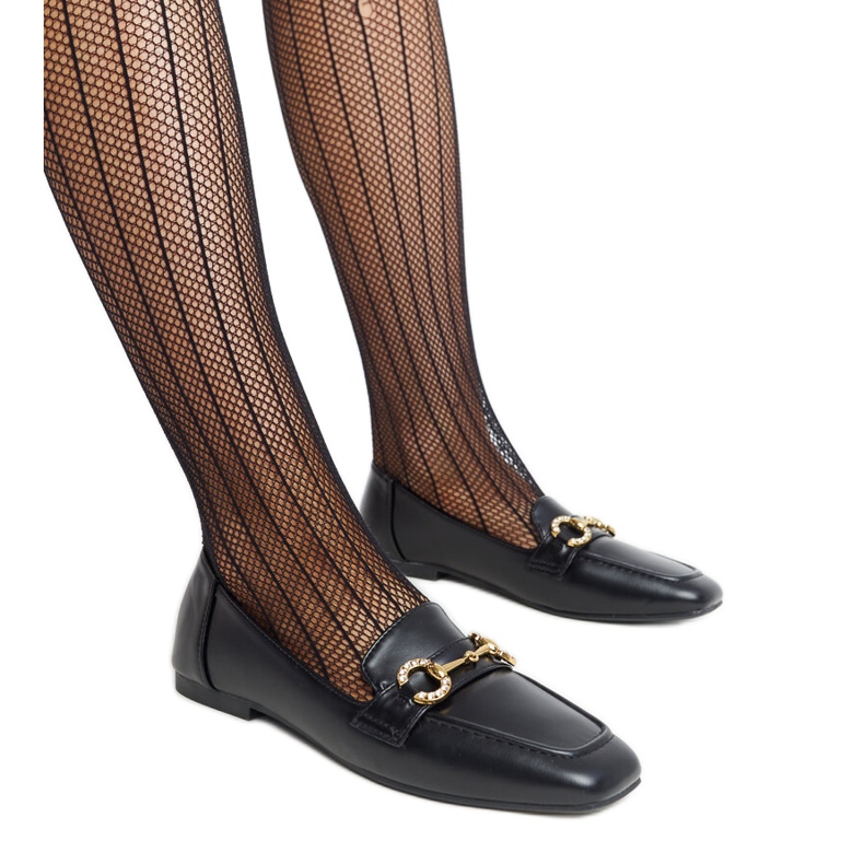 Mocasines negros con hebilla Areebah Mocasines negros con hebilla Areebah