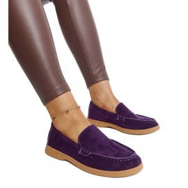Zapatos de ante morado de Rumay púrpura