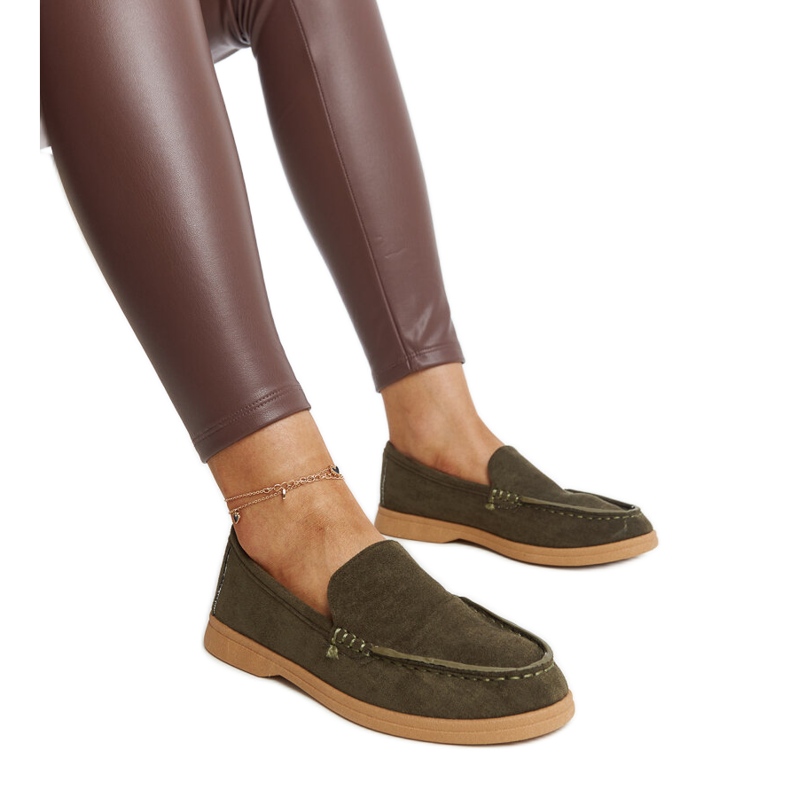 Zapatos de ante verde oscuro de Rumay