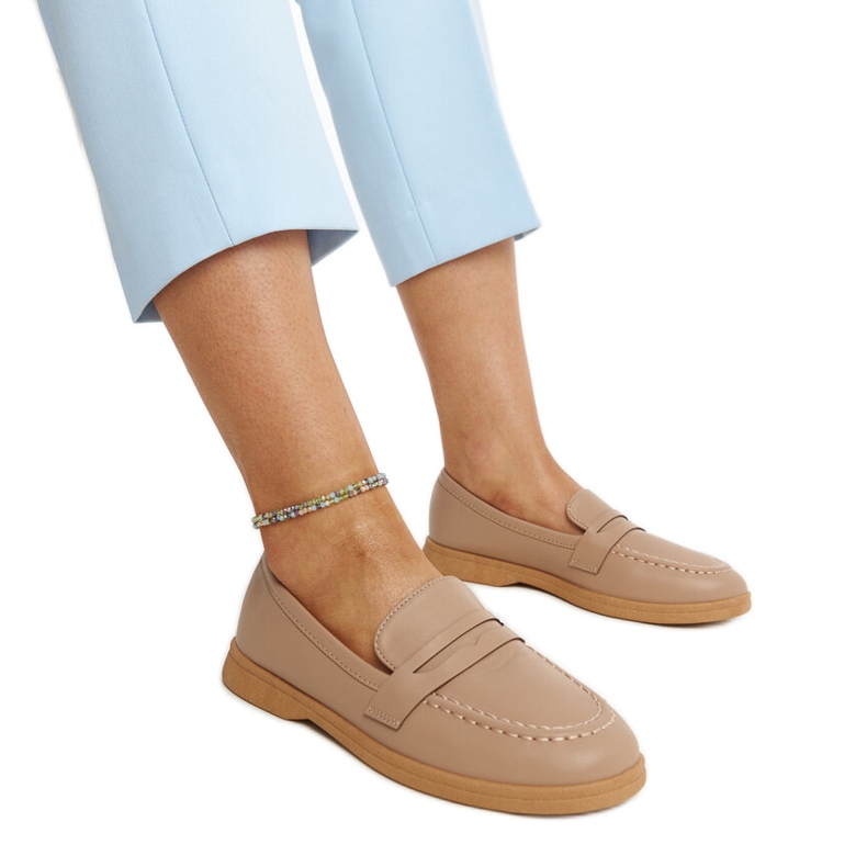Mocasines Nawrah clásicos marrones marrón