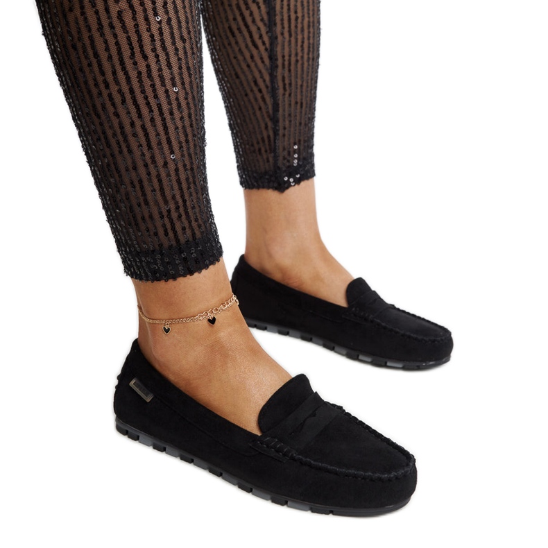 Mocasines Nafisah ante negro
