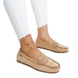 Mocasines Nafisah ante marrón