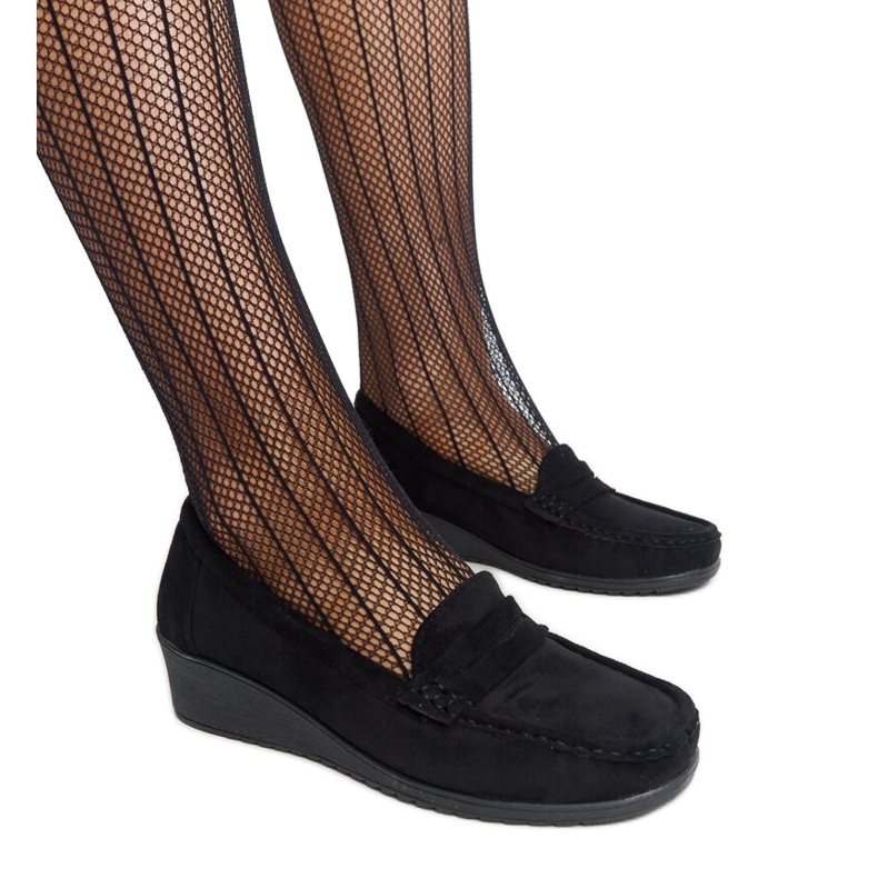 Mocasines cuña Sakena ante negro