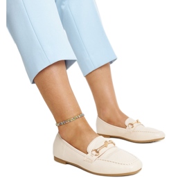 Mocasines decorativos beige claro de Docherty